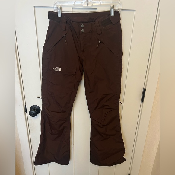 The North Face Hyvent Women’s Chocolate Brown Snow Pants Snowboarding Ski XS - Picture 1 of 9